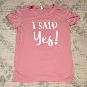 I Said Yes! Bridal Graphic Tee | The Ring Boxes | Size Small
